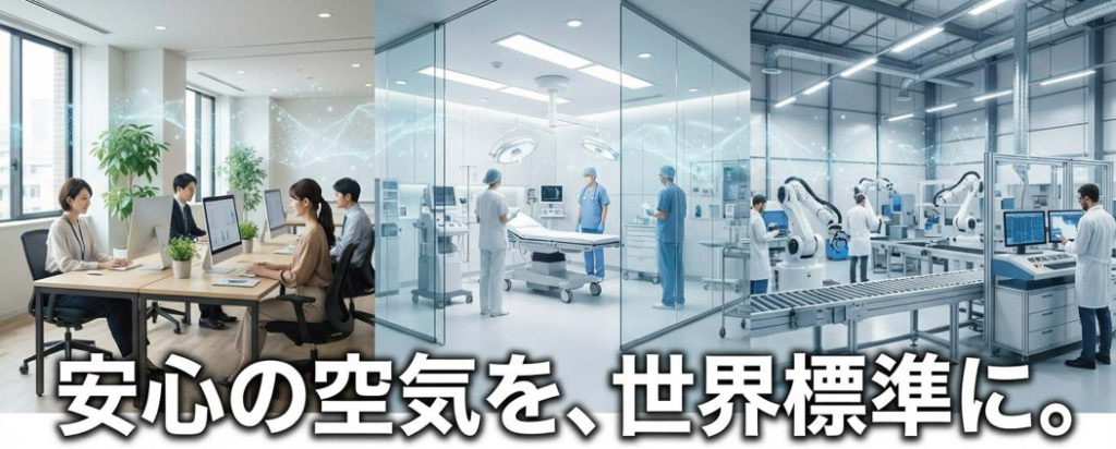 安心の空気を、世界標準に。